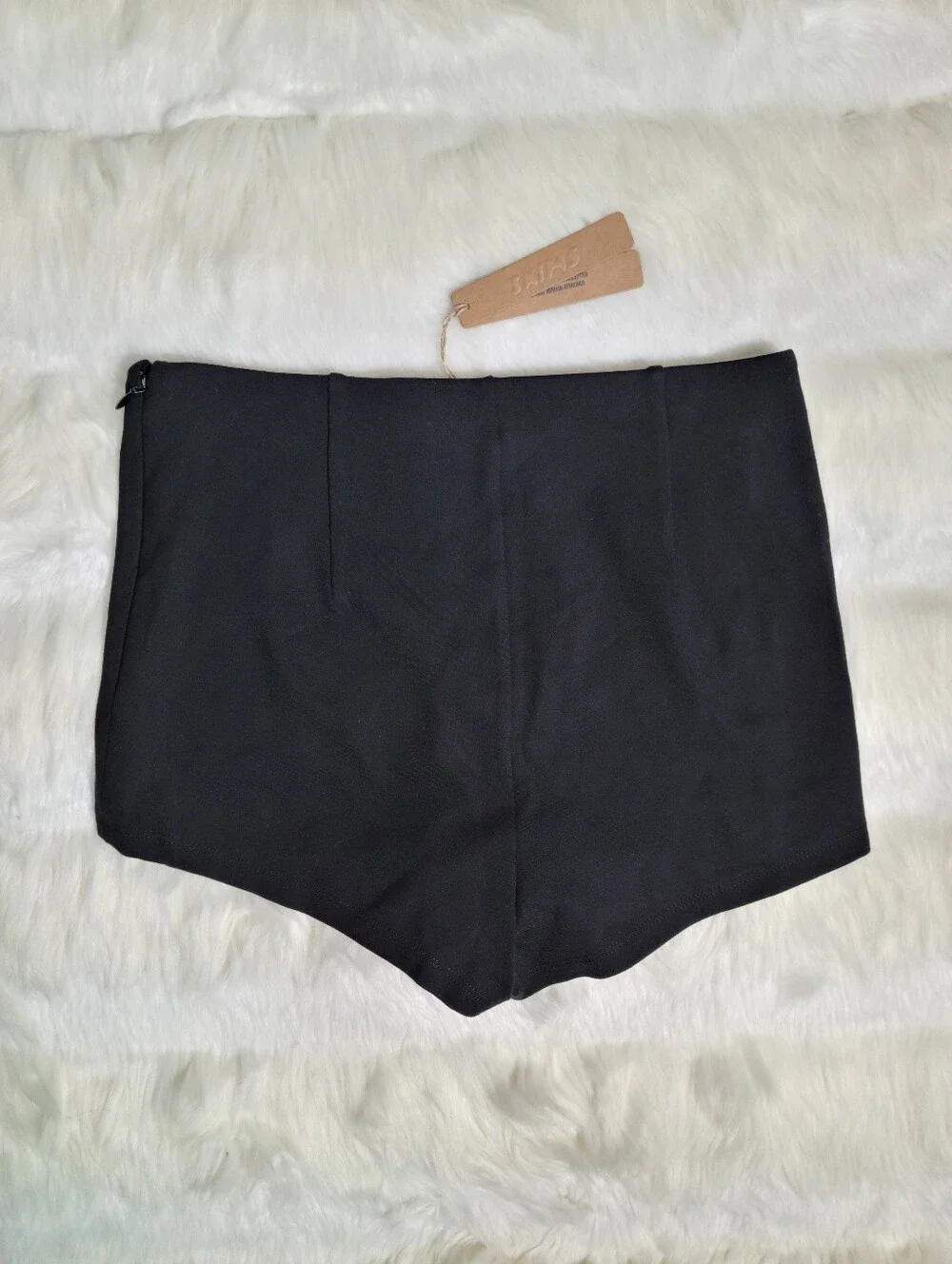 SKIMS The Essential Collection High Waist Hot Short Black Obsidian Small NEW